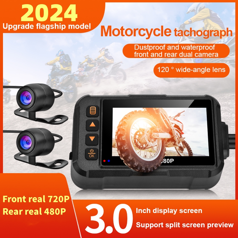 3 Inch Motorcycle Dashcam Wate – Cycling Loop Bewertung und Preis