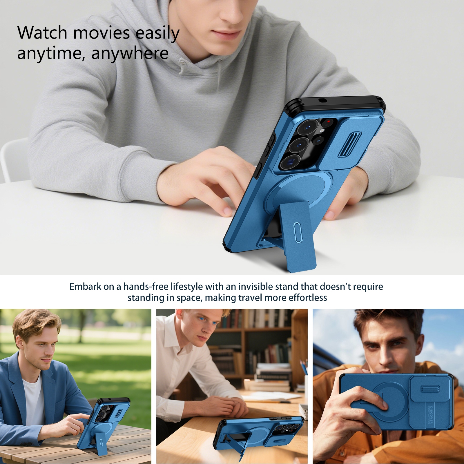 Lens Protect Camera Phone Case – Kickstand Adjustable Bewertung und Preis