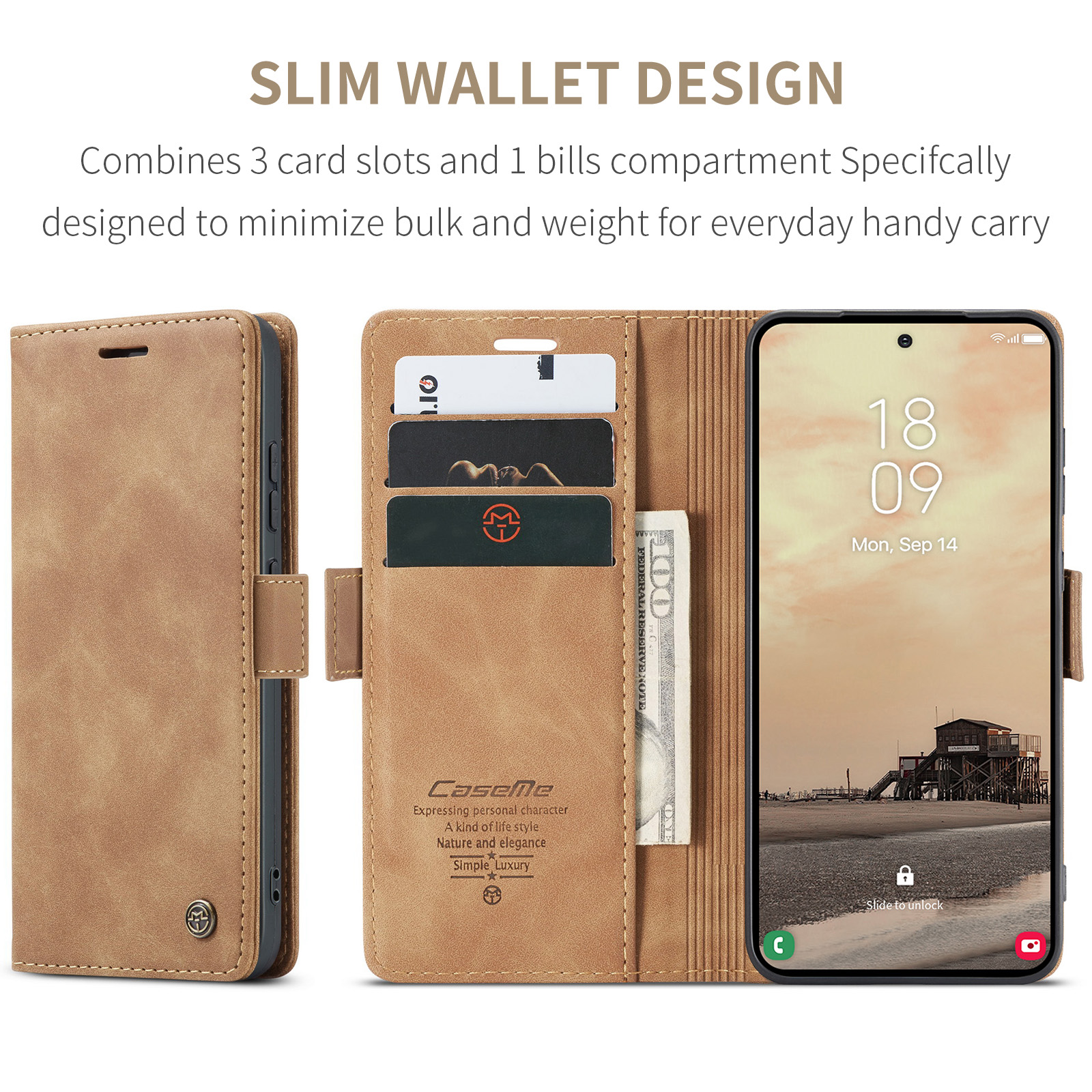 Flip Leather Case for Samsung  – Kickstand Adjustable Bewertung und Preis