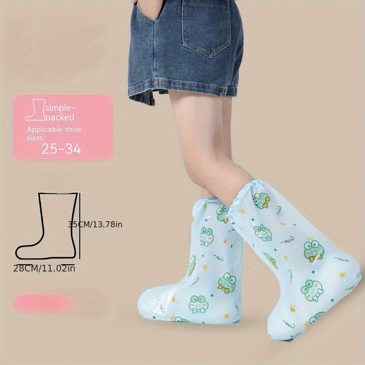 10pc Frog Cartoon Shoe Covers  – Cycling Commute Shoes Bewertung und Preis