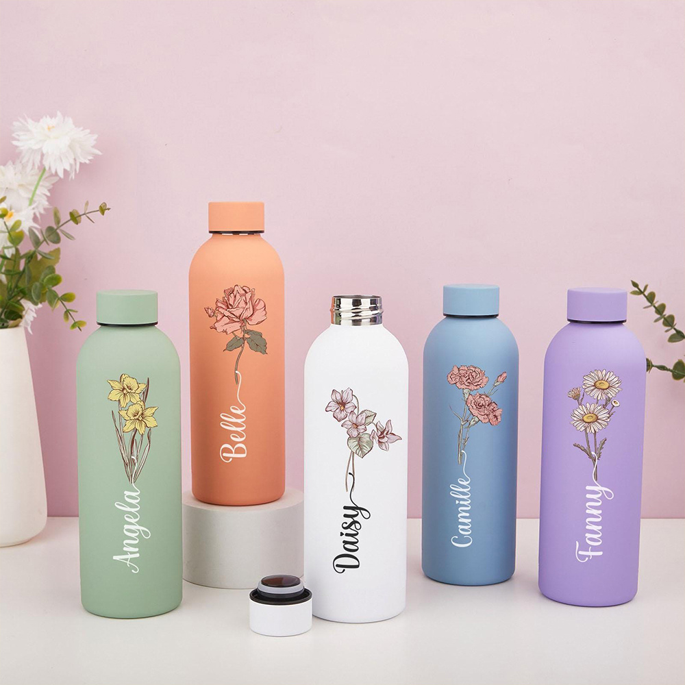 Customized floral water bottle – Commuting By Bike Bewertung und Preis