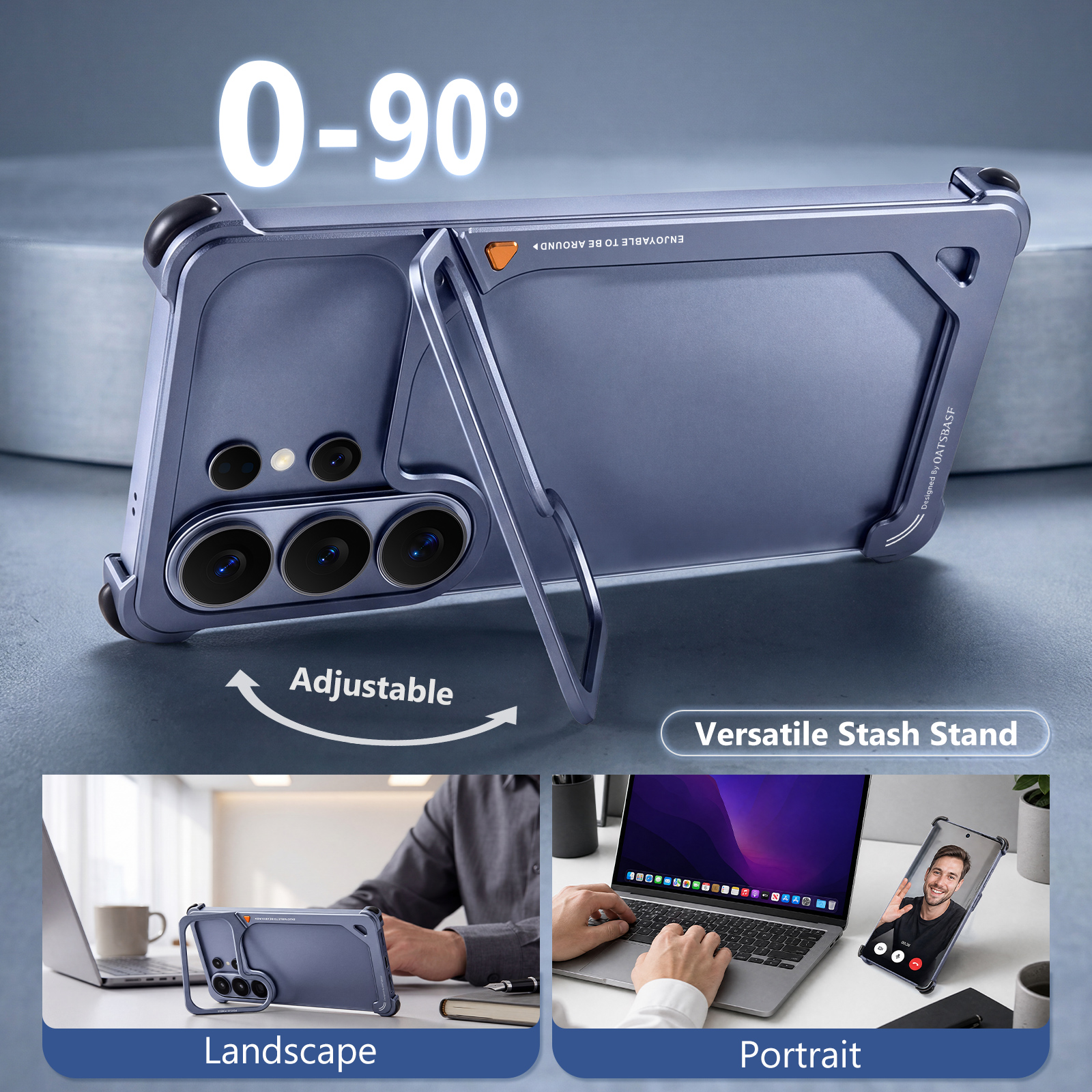 Oatsbasf Metal Phone Case for  – Kickstand Adjustable Bewertung und Preis