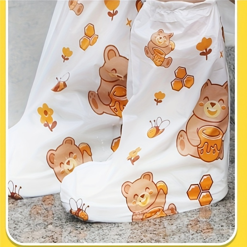10pc Bear Cartoon Printed Shoe – Cycling Commute Shoes Bewertung und Preis