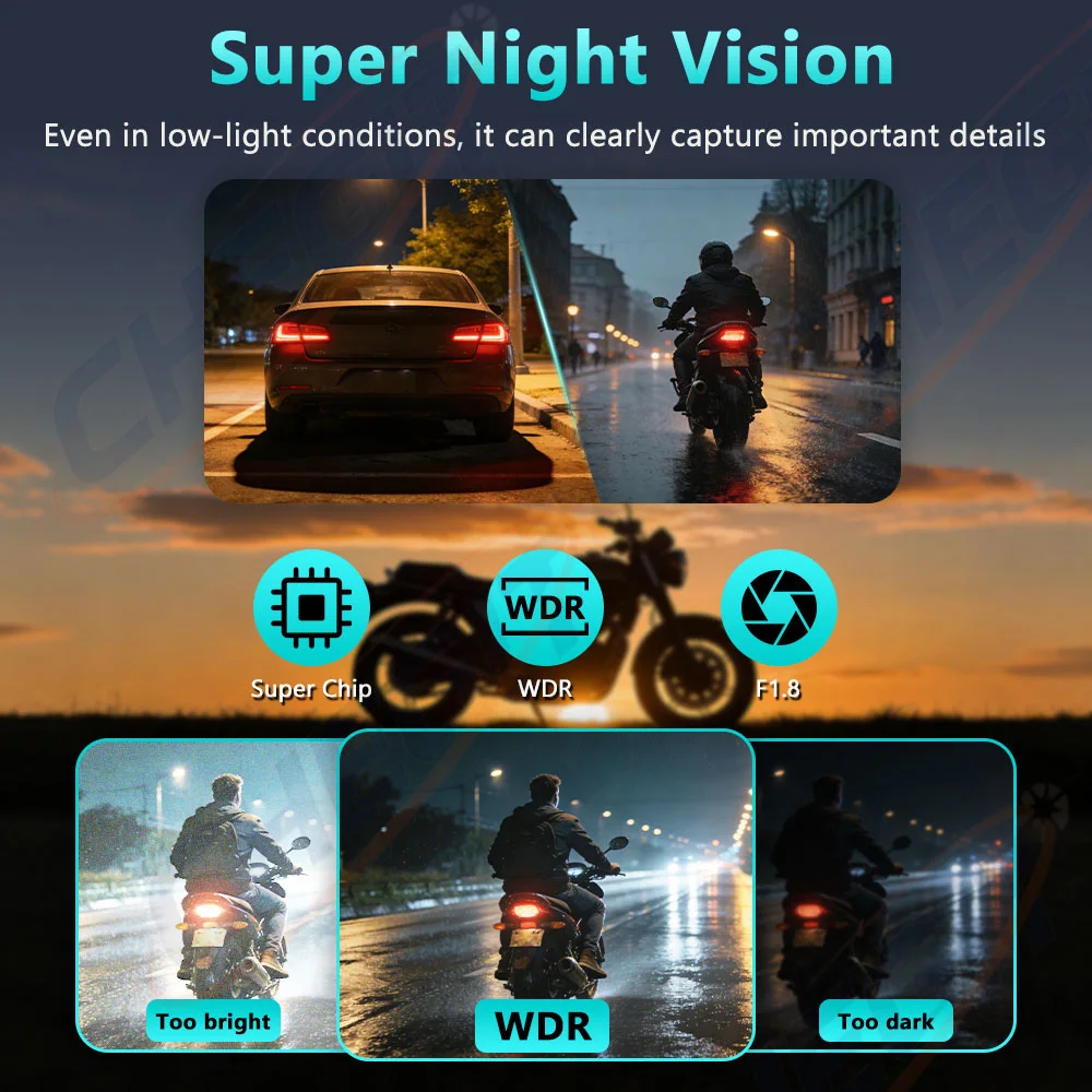 New 2K HD Motorcycle DVR WiFi  – Cycling Loop Bewertung und Preis