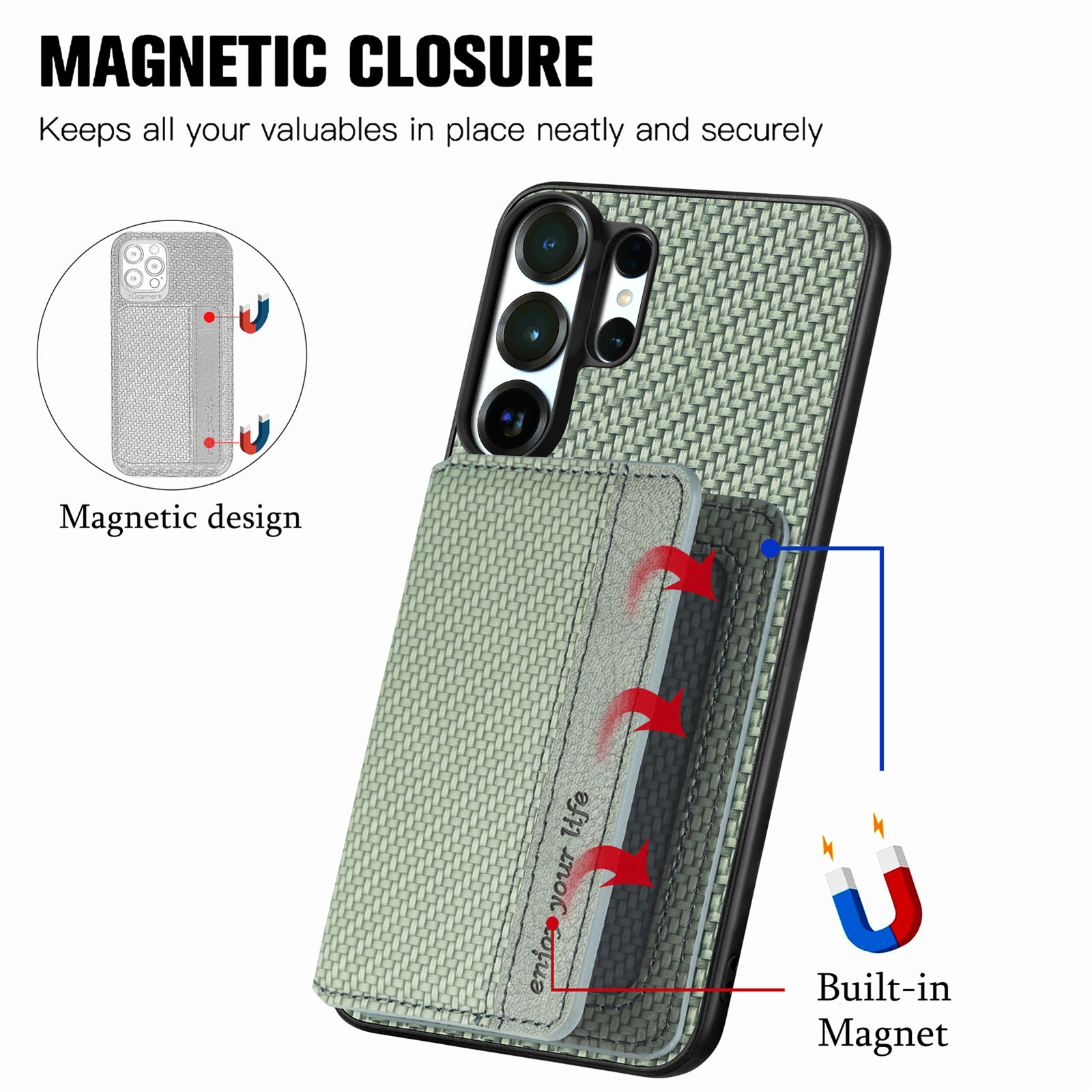 Business Magnetic Carbon Fibre – Kickstand Adjustable Bewertung und Preis