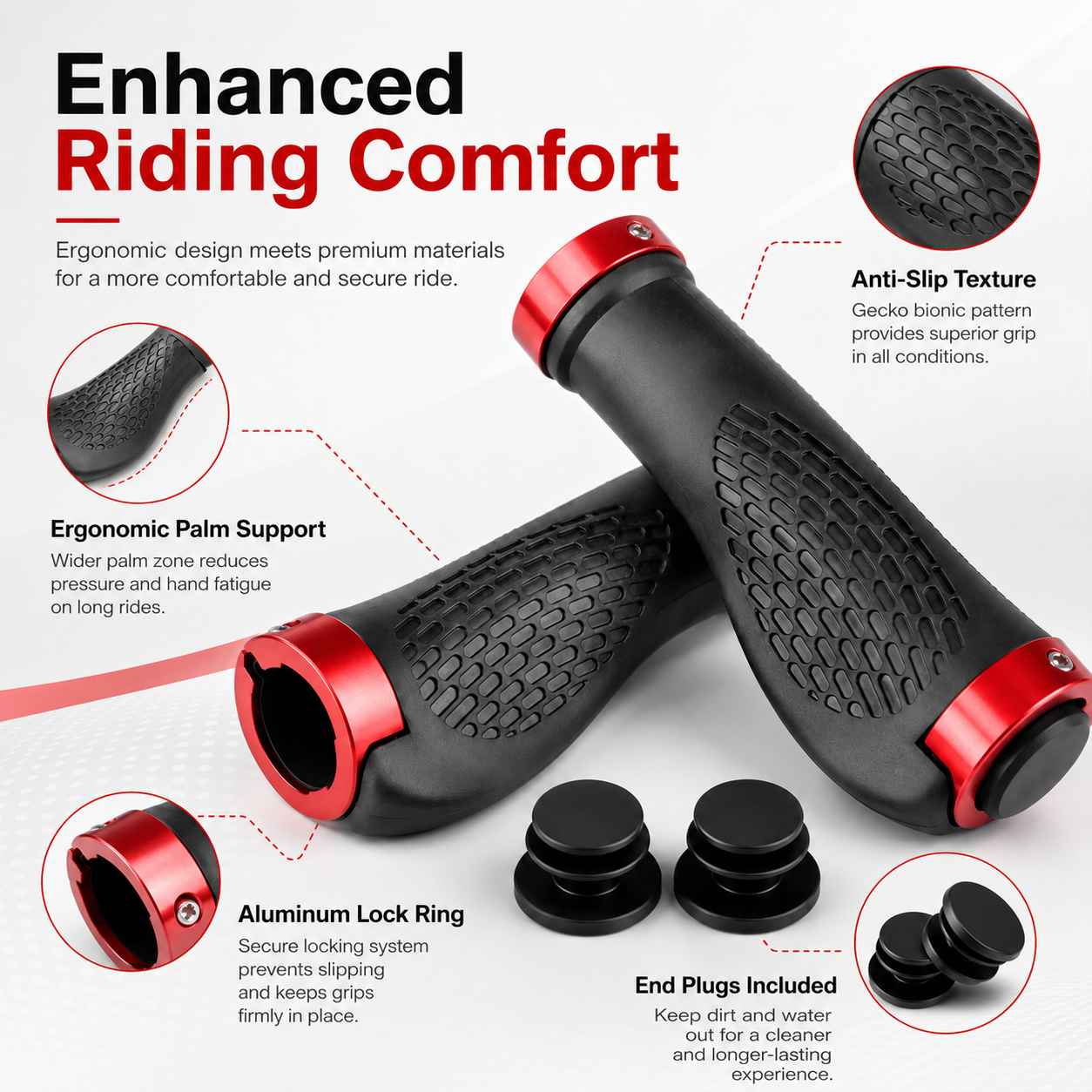 PINMOAP 2PCS Bike Handlebar Gr – Cycling In City Bewertung und Preis
