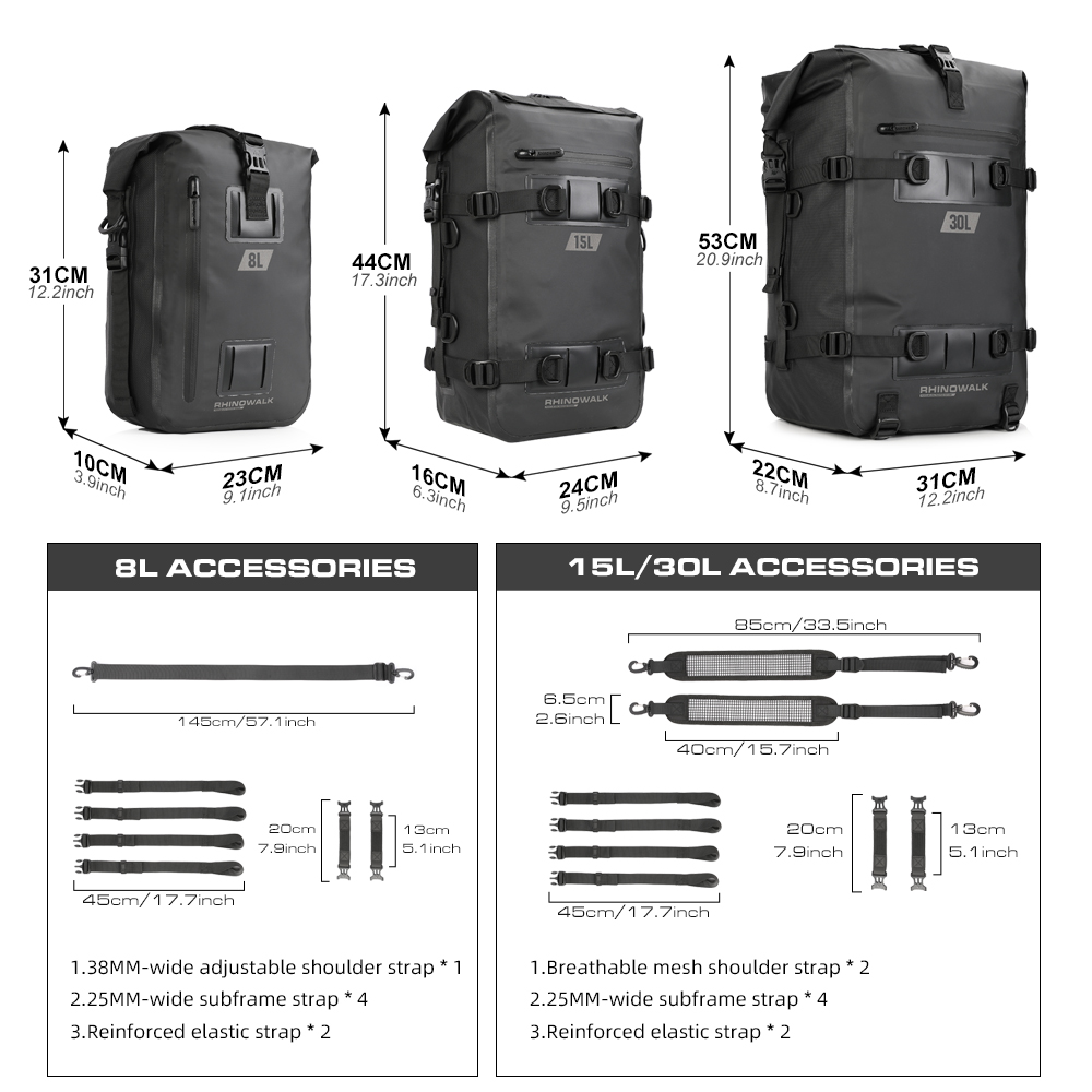 Rhinowalk Motorcycle Box Top P – Panniers Waterproof Rear Bewertung und Preis