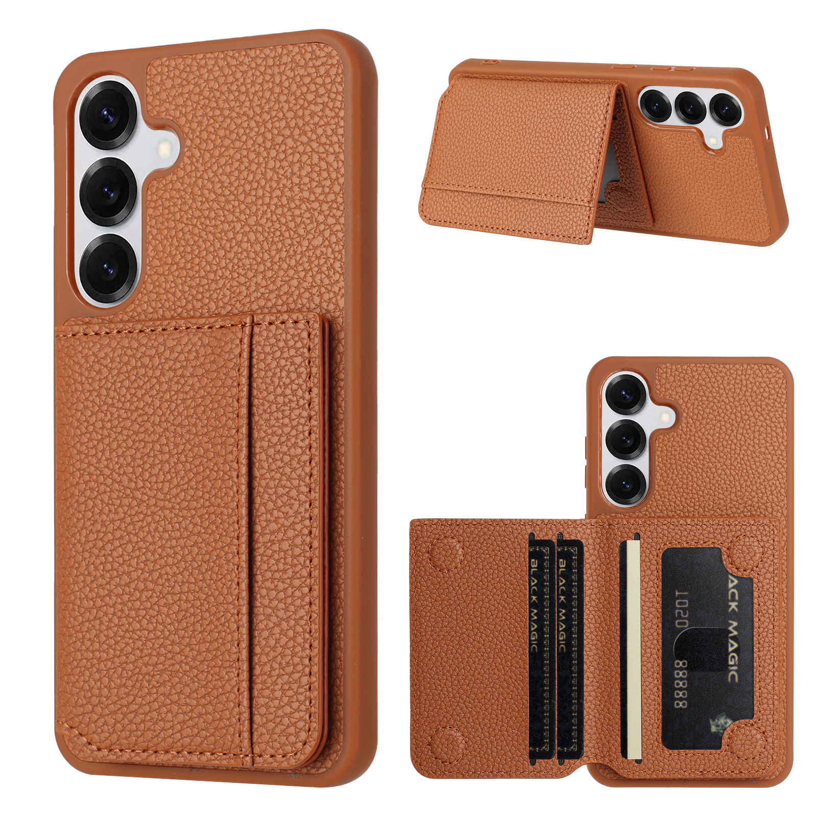 Lychee Grain Magnetic Leather  – Kickstand Adjustable Bewertung und Preis