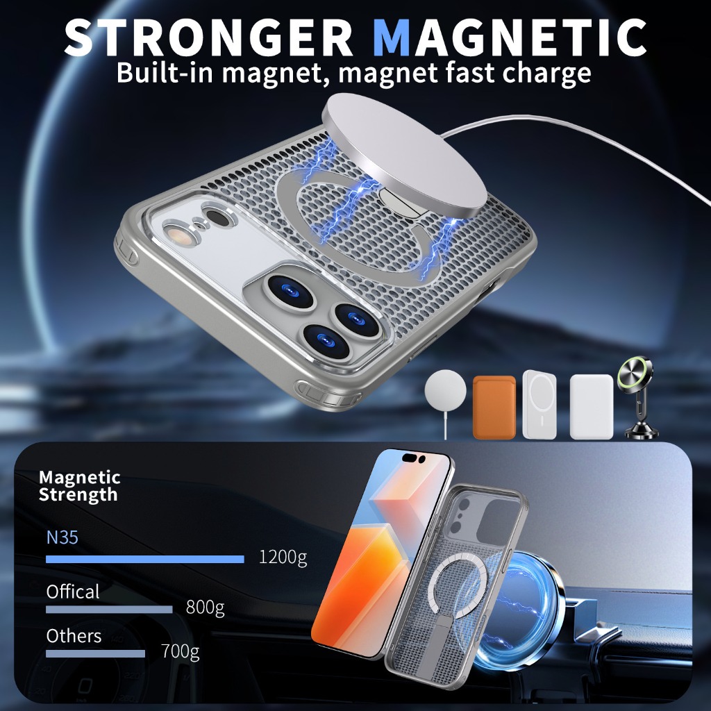 For Magsafe Magnetic Heat Diss – Kickstand Adjustable Bewertung und Preis