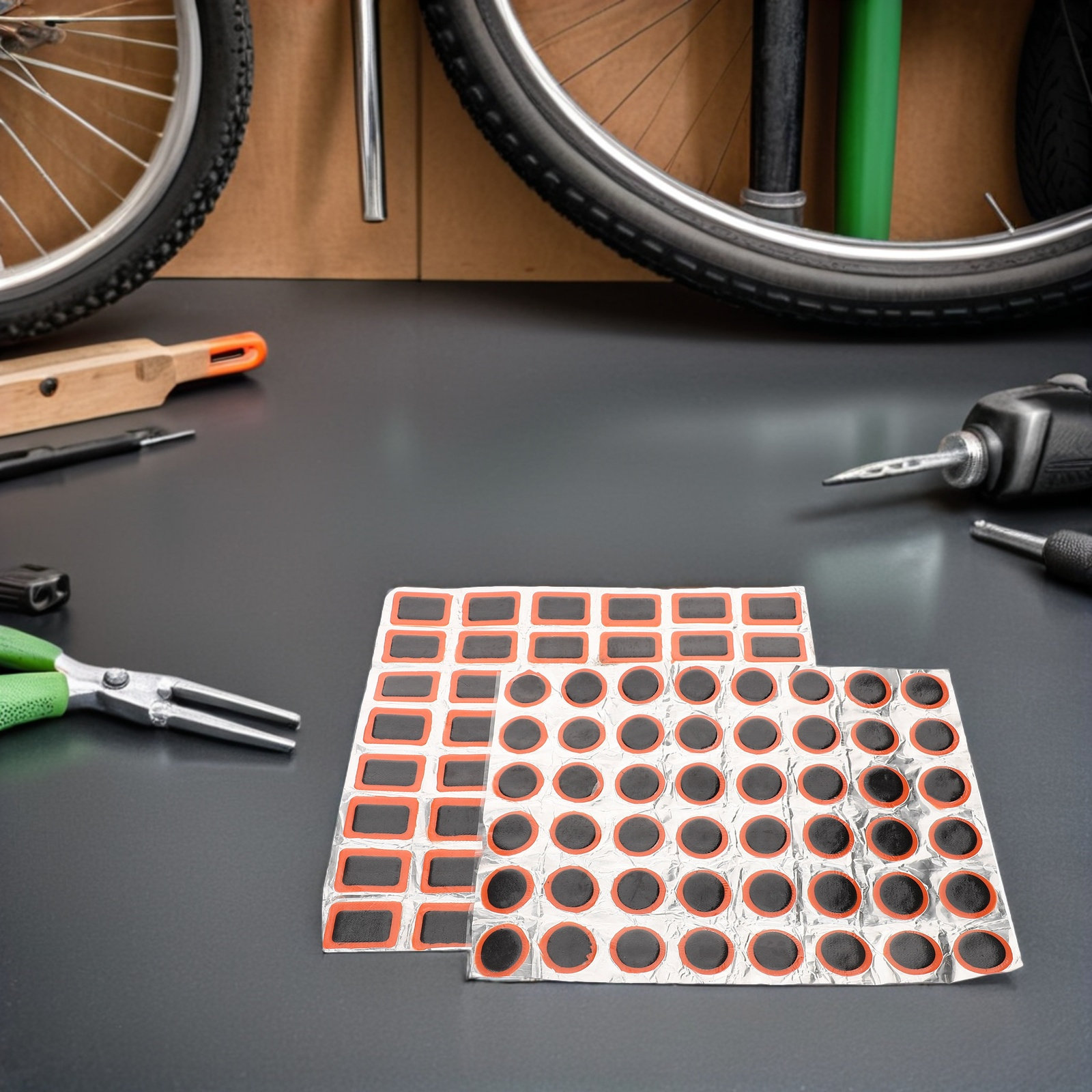 4Pcs Bicycle Tire Patches Kit  – Commuting On Road Bike Bewertung und Preis