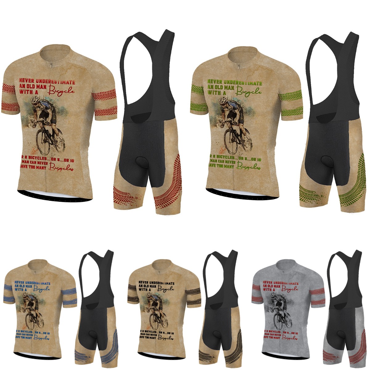 New Cycling Jersey Set Men Sho – Cycling Commuter Shorts Bewertung und Preis