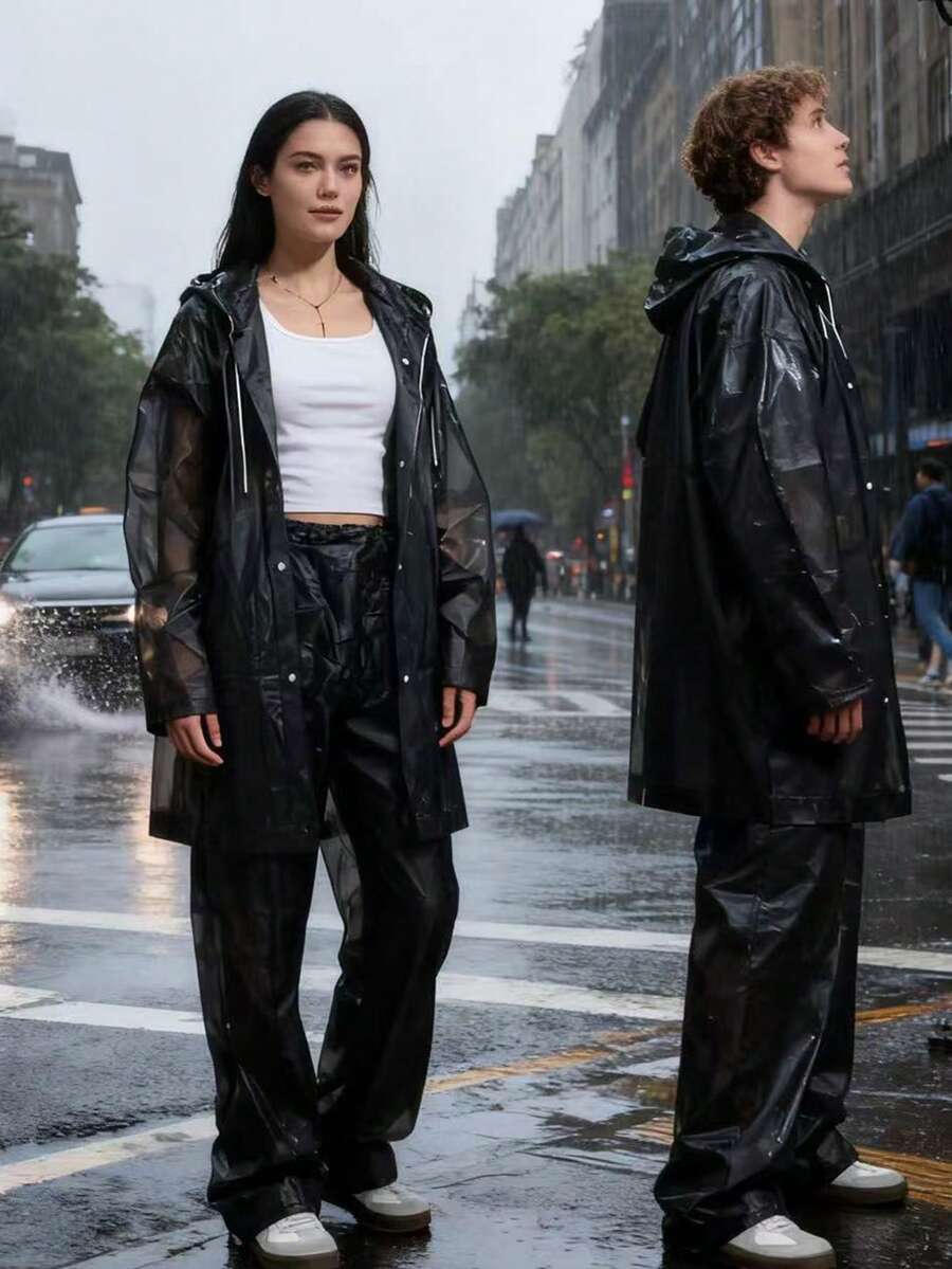 2pcs Unisex full-body rain sui – Cycling Commute Rain Bewertung und Preis