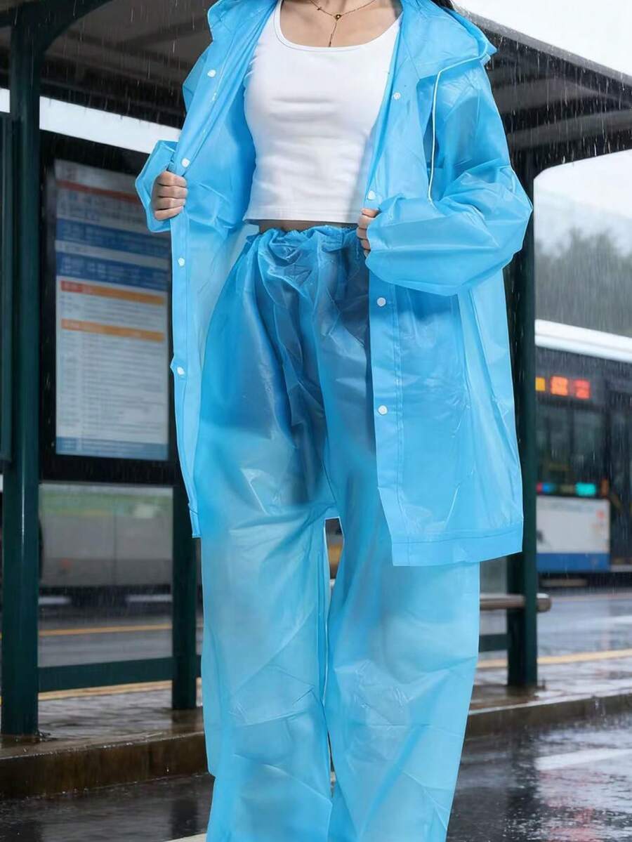 2pcs Unisex full-body rain sui – Cycling Commute Rain Bewertung und Preis