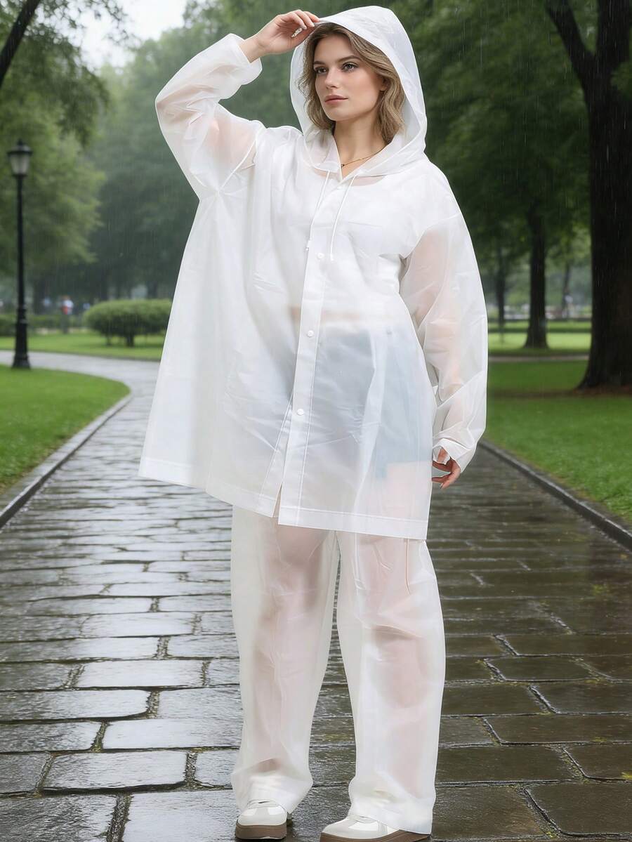 2pcs Unisex full-body rain sui – Cycling Commute Rain Bewertung und Preis