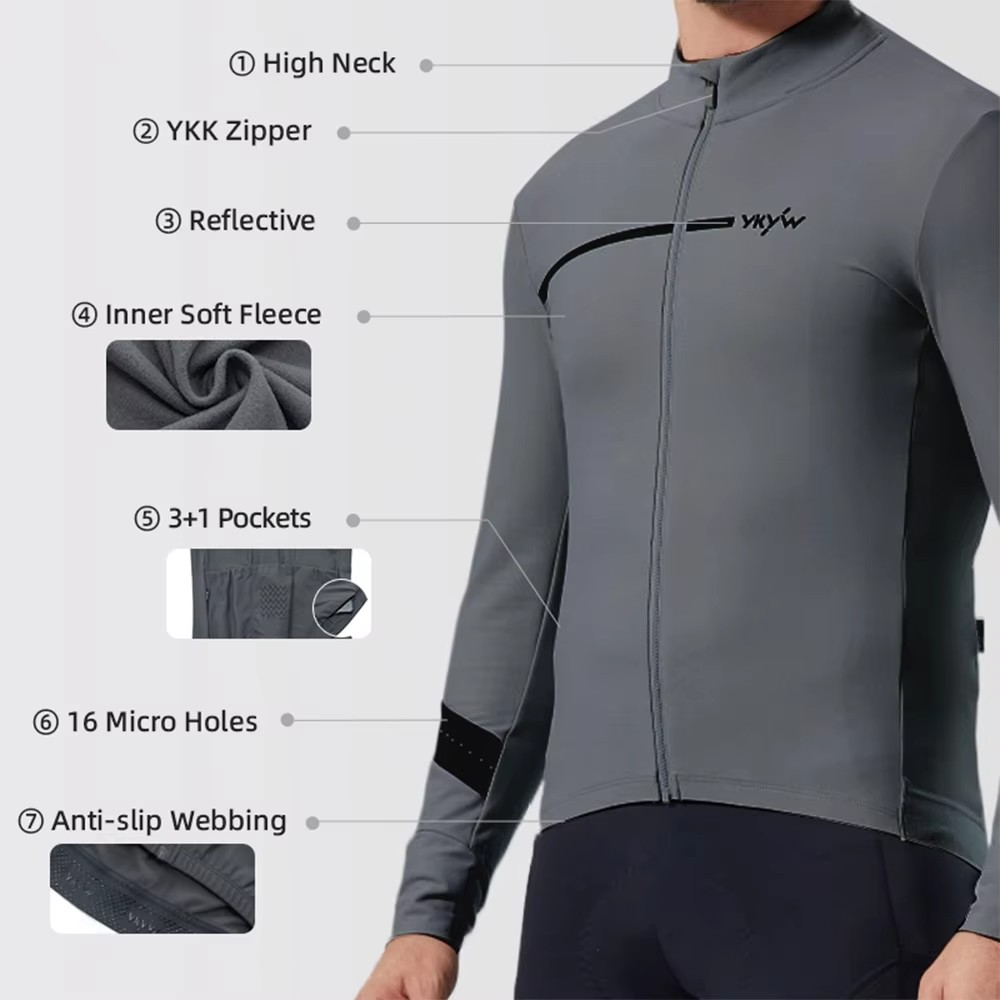 YKYWBIKE Men's Winter Cycling  – Cycling Commuter Jacket Bewertung und Preis