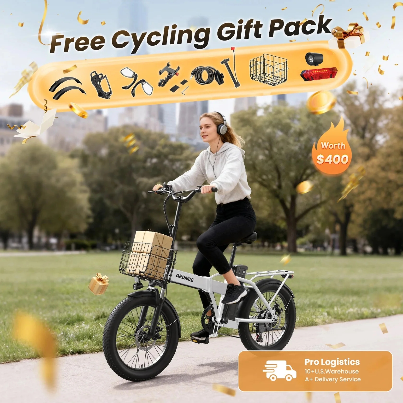 QRONGE Waterfall Folding Elect – Commuting With Bike Bewertung und Preis